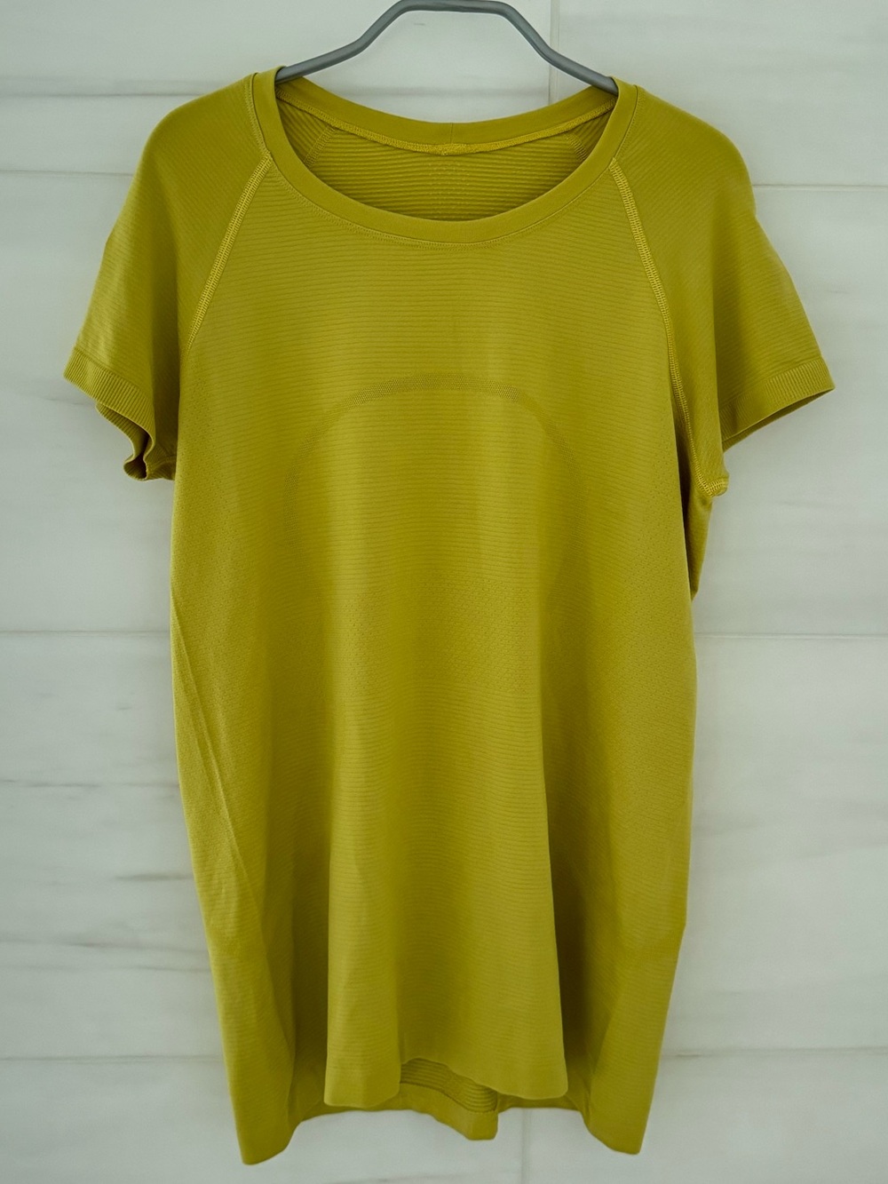 Lululemon Swiftly Tech Short Sleeve Top in Yellow Pear